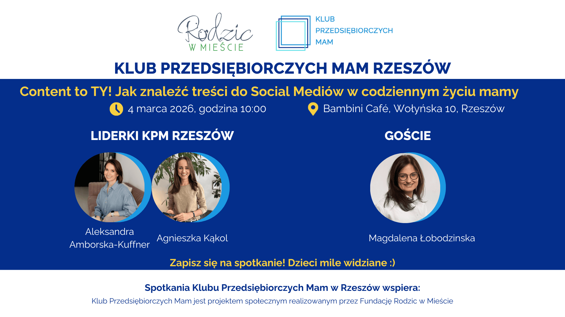 Klub Przedsiębiorczych Mam Rzeszów - 4.03.2026