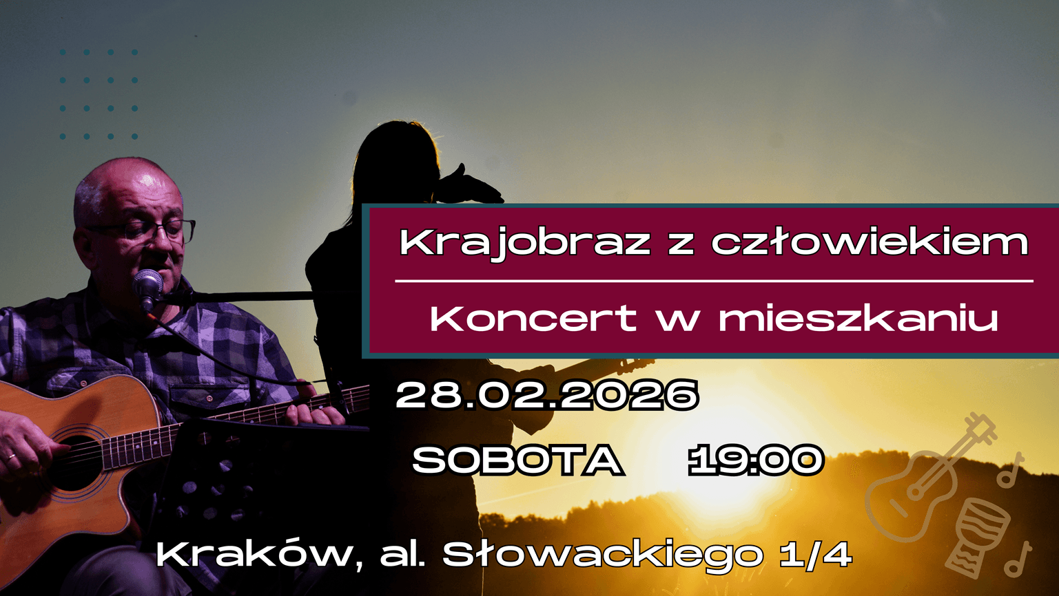 KRAJOBRAZ Z CZŁOWIEKIEM - koncert w mieszkaniu zagra MAREK BINEK