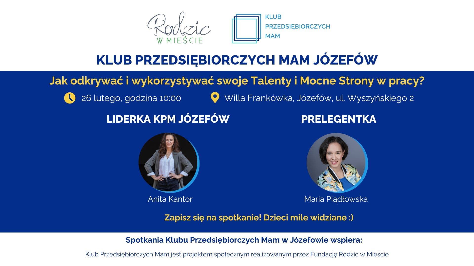 Klub Przedsiębiorczych Mam Józefów - 26.02.2026