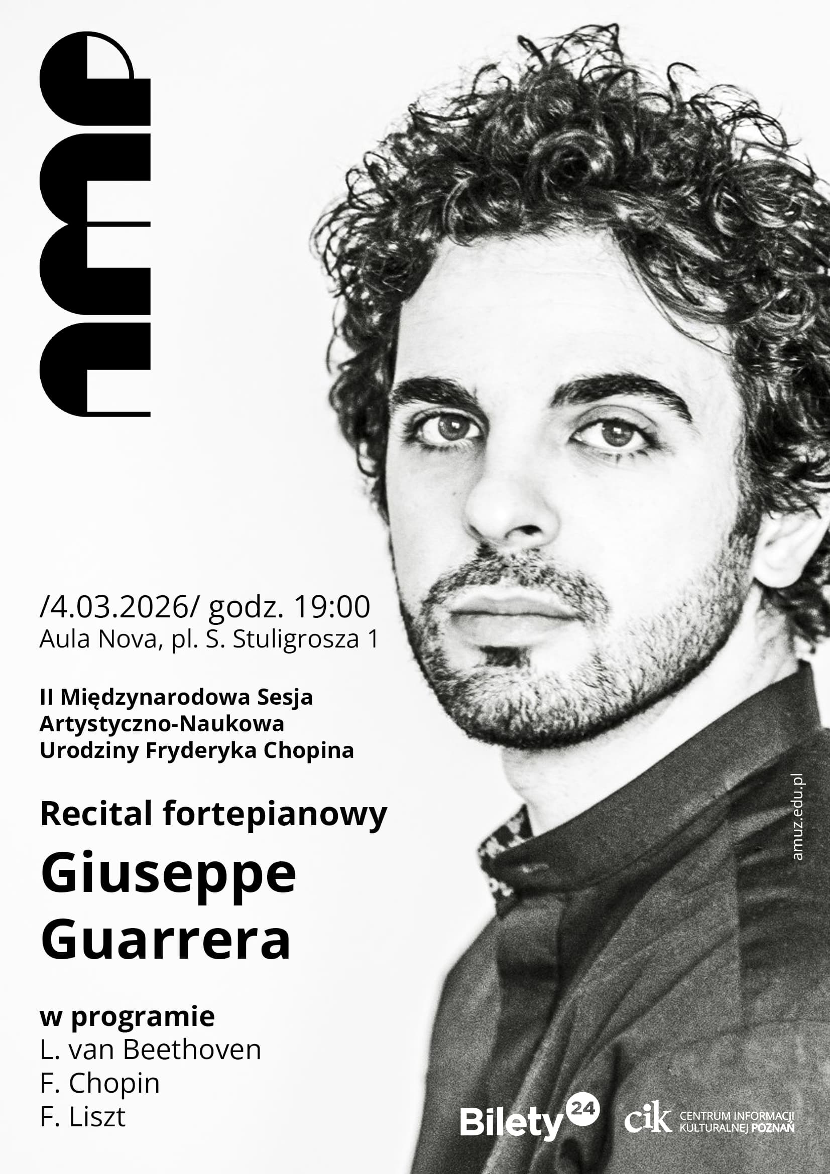 Recital fortepianowy Giuseppe Guarrery