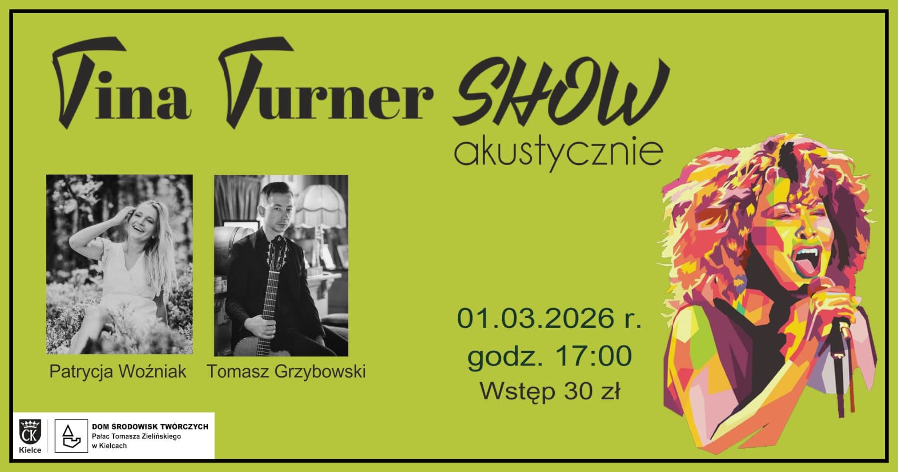 Tina Turner Show – akustycznie – Patrycja Woźniak i Tomasz Grzybowski