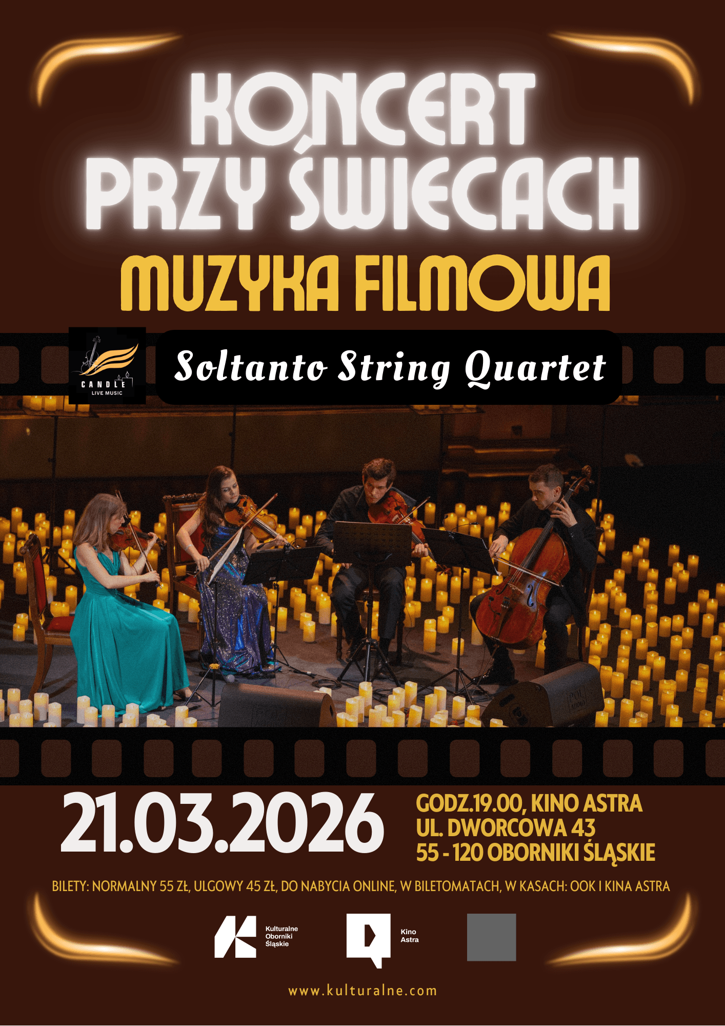 KONCERT PRZY ŚWIECACH “MUZYKA FILMOWA"