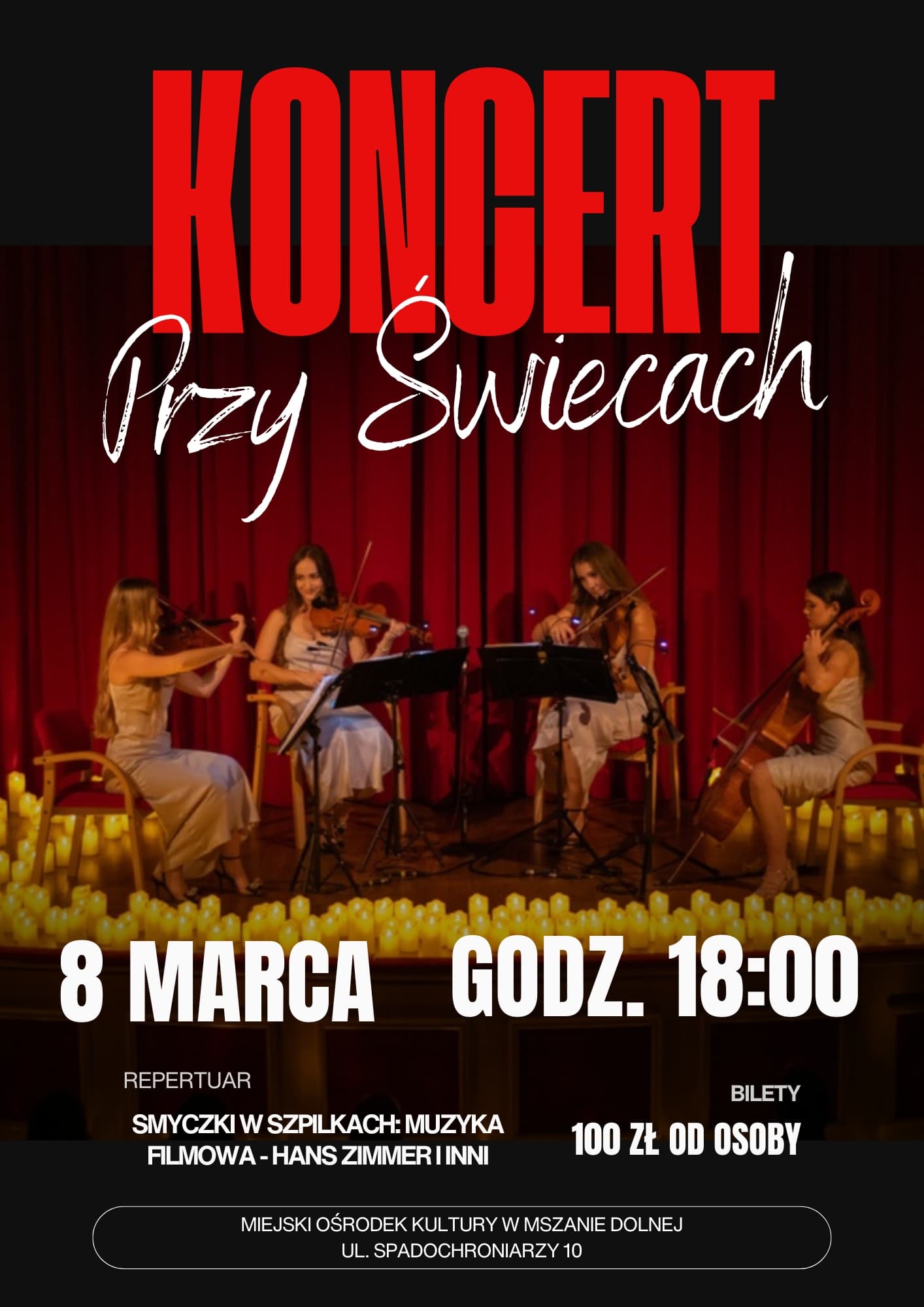 Koncert Przy świecach. Smyczki w szpilkach