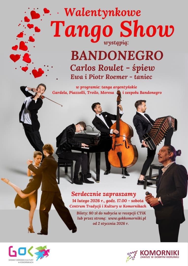 Walentynkowe Tango Show - zespół Bandonegro