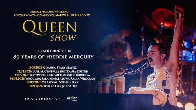 Queenshow – Poland 2026 Tour: 80 Years of Freddie Mercury